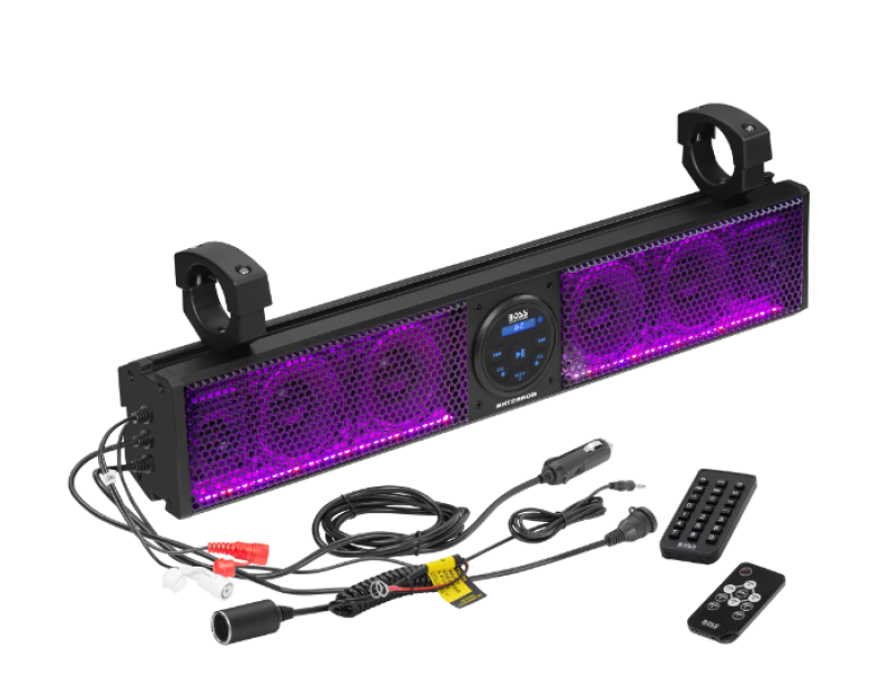 Boss Audio Systems ATV UTV 26in Sound Bar System w/ RGB Illumination Boss Audio Systems ATV UTV 26in Sound Bar System w/ RGB Illumination