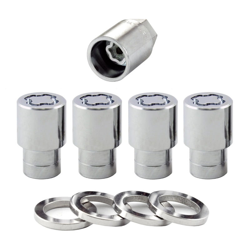 McGard Wheel Lock Nut Set - 4pk. (Reg. Shank Seat) 7/16-20 / 13/16 Hex / 1.38in. Length - Chrome McGard Wheel Lock Nut Set - 4pk. (Reg. Shank Seat) 7/16-20 / 13/16 Hex / 1.38in. Length - Chrome