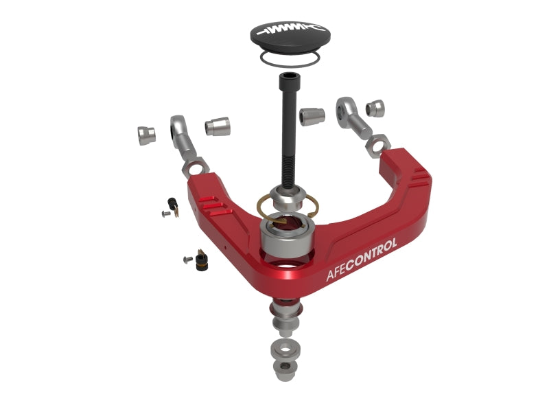 aFe Control 05-23 Toyota Tacoma Upper Control Arms - Red Anodized Billet Aluminum aFe Control 05-23 Toyota Tacoma Upper Control Arms - Red Anodized Billet Aluminum