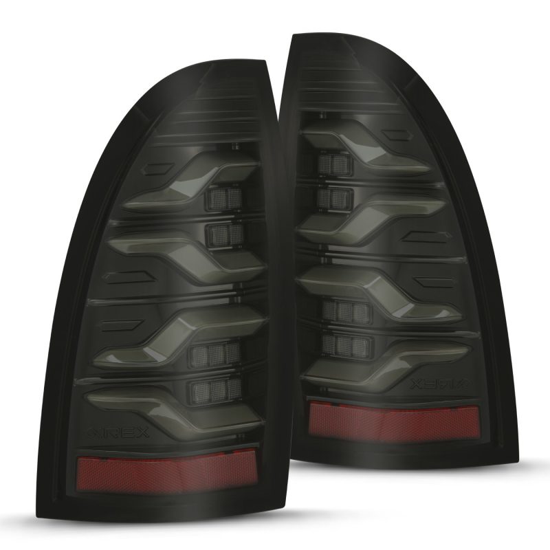 AlphaRex 05-15 Toyota Tacoma LUXX LED Taillights Alpha Blk w/Activ Light/Seq Signal AlphaRex 05-15 Toyota Tacoma LUXX LED Taillights Alpha Blk w/Activ Light/Seq Signal