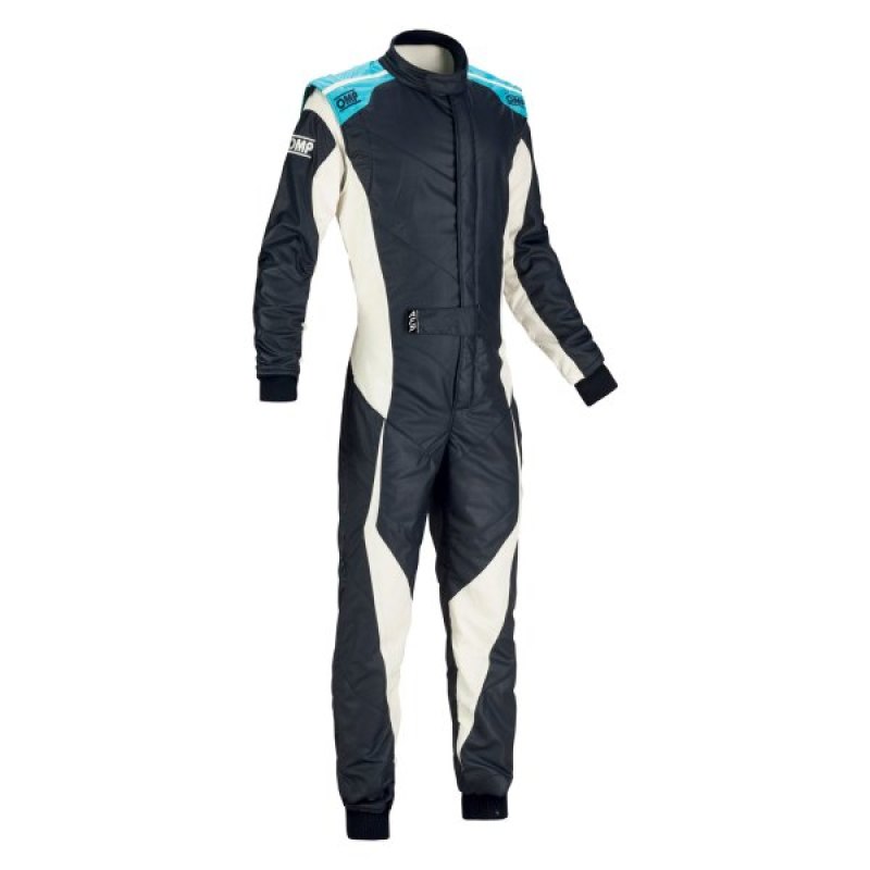OMP Tecnica Evo Overall My21 Navy/Cyan - Size 58 (Fia 8856-2018) OMP Tecnica Evo Overall My21 Navy/Cyan - Size 58 (Fia 8856-2018)