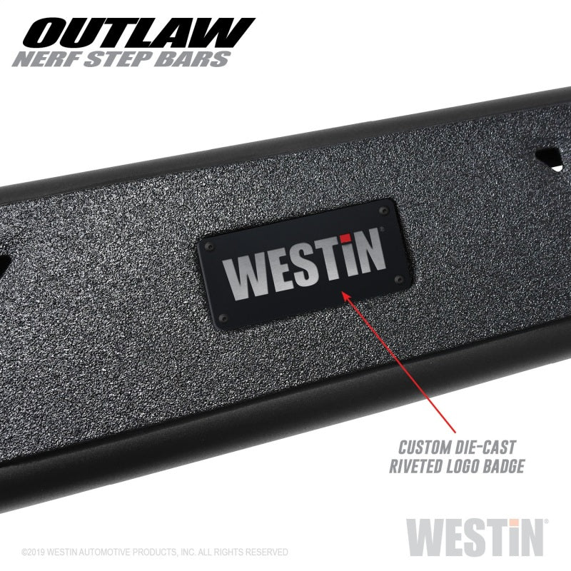 Westin 15-19 Ford F-150 SuperCrew / 17-19 Ford F-250/350 Crew Cab Outlaw Nerf Step Bars Westin 15-19 Ford F-150 SuperCrew / 17-19 Ford F-250/350 Crew Cab Outlaw Nerf Step Bars