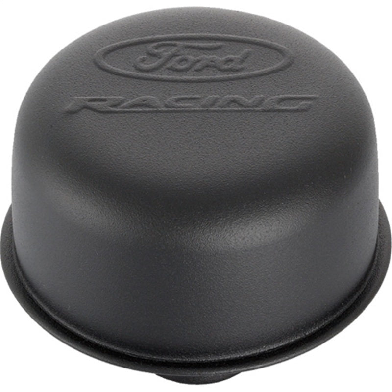 Ford Racing Black Crinkle Finish Breather Cap w/ Ford Racing Logo - Twist Type Ford Racing Black Crinkle Finish Breather Cap w/ Ford Racing Logo - Twist Type