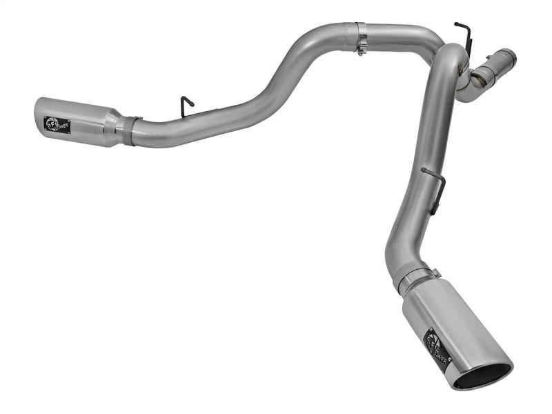 aFe LARGE Bore HD 4in Dual DPF-Back SS Exhaust w/Polished Tip 16-17 GM Diesel Truck V8-6.6L (td) LML aFe LARGE Bore HD 4in Dual DPF-Back SS Exhaust w/Polished Tip 16-17 GM Diesel Truck V8-6.6L (td) LML