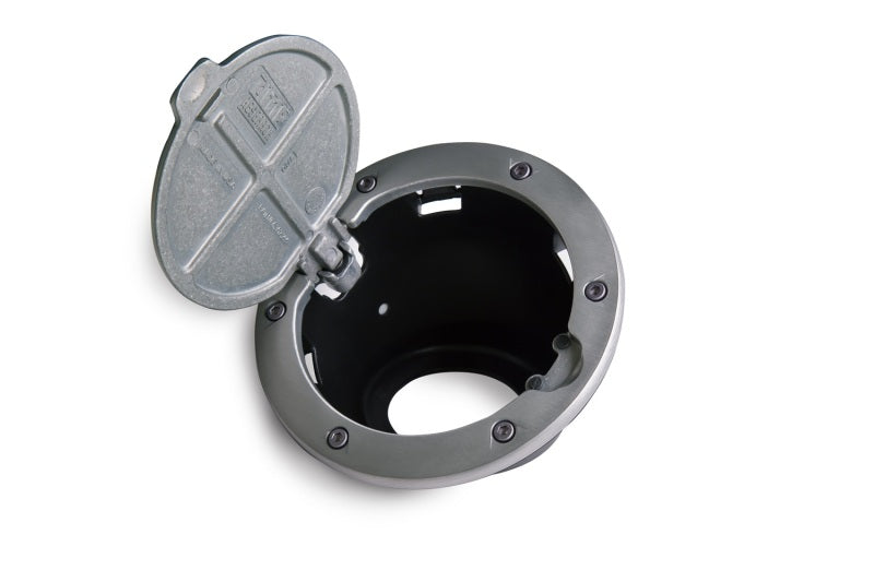 AMP Research 2007-2017 Jeep Wrangler JK 2/4 Door Fuel Door - Brushed AMP Research 2007-2017 Jeep Wrangler JK 2/4 Door Fuel Door - Brushed