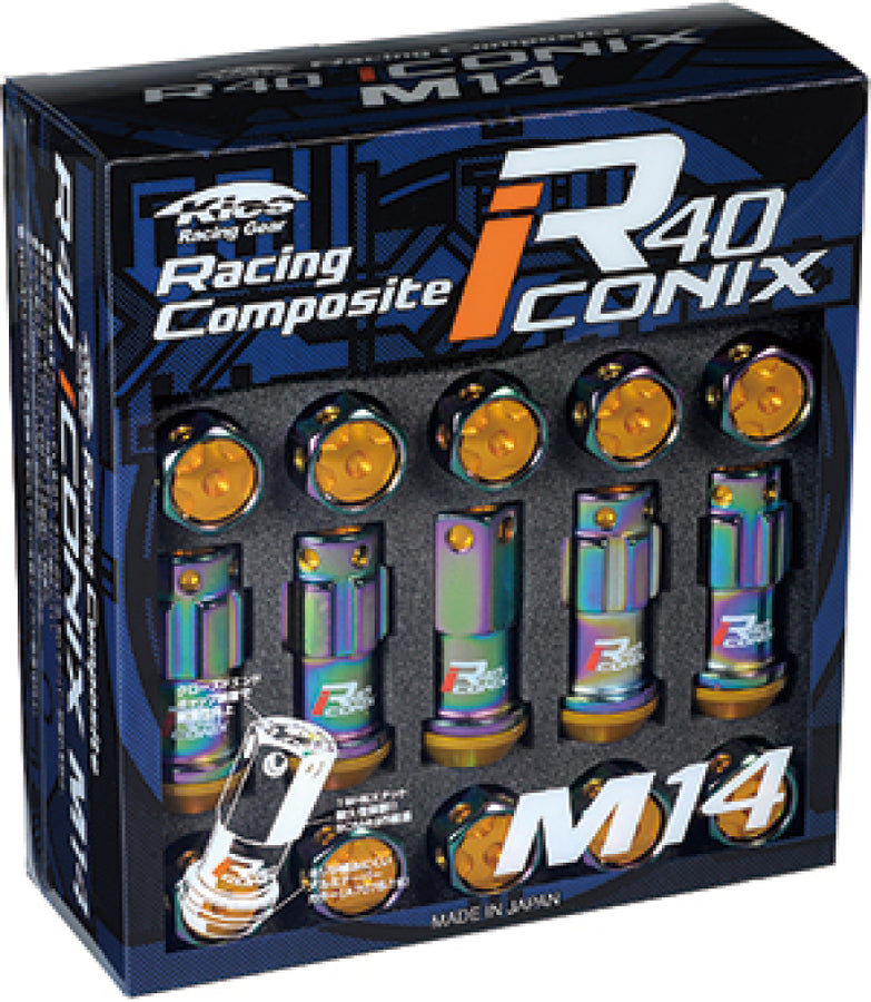 Project Kics 14x1.25 R40 Iconix Lock & Lug Nuts - Neo Chrome (16+4 Locks) Project Kics 14x1.25 R40 Iconix Lock & Lug Nuts - Neo Chrome (16+4 Locks)
