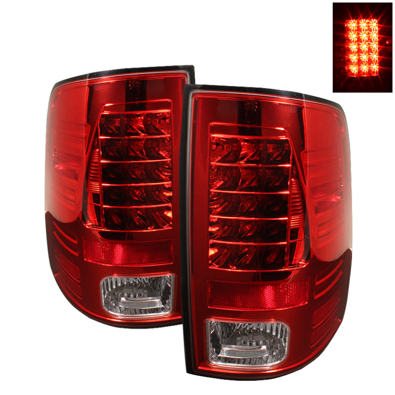 Spyder Dodge Ram 1500 09-14 LED Tail Lights Incandescent- Red Clear ALT-YD-DRAM09-LED-RC Spyder Dodge Ram 1500 09-14 LED Tail Lights Incandescent- Red Clear ALT-YD-DRAM09-LED-RC