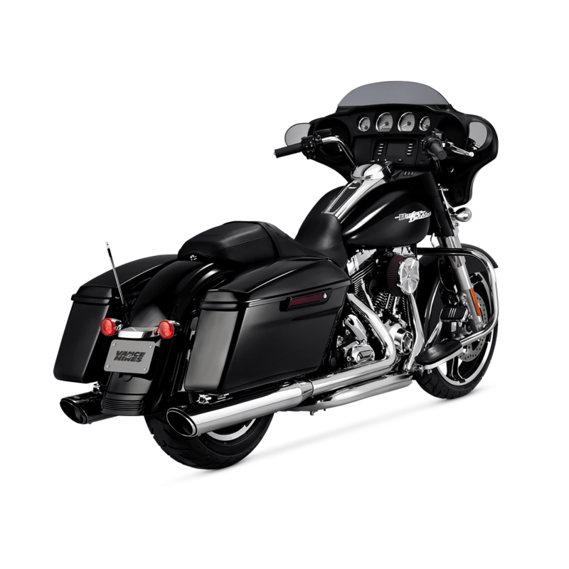 Vance & Hines HD Dresser 17-22 Twin Slash Round Chrome Slip-On Exhaust Vance & Hines HD Dresser 17-22 Twin Slash Round Chrome Slip-On Exhaust