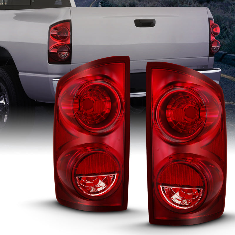 ANZO 2007-2009 Dodge Ram 1500 Tail Light Red Lens (OE) ANZO 2007-2009 Dodge Ram 1500 Tail Light Red Lens (OE)