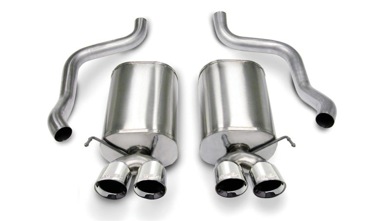 Corsa 2005-2007 Chevrolet Corvette C6 6.0L V8 Polished Sport Axle-Back Exhaust Corsa 2005-2007 Chevrolet Corvette C6 6.0L V8 Polished Sport Axle-Back Exhaust