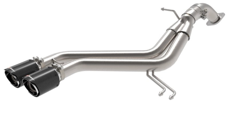 aFe Takeda 13-17 Hyundai Veloster L4-1.6L 2-1/2in 304 SS Axle-Back Exhaust w/ Carbon Fiber Tips aFe Takeda 13-17 Hyundai Veloster L4-1.6L 2-1/2in 304 SS Axle-Back Exhaust w/ Carbon Fiber Tips