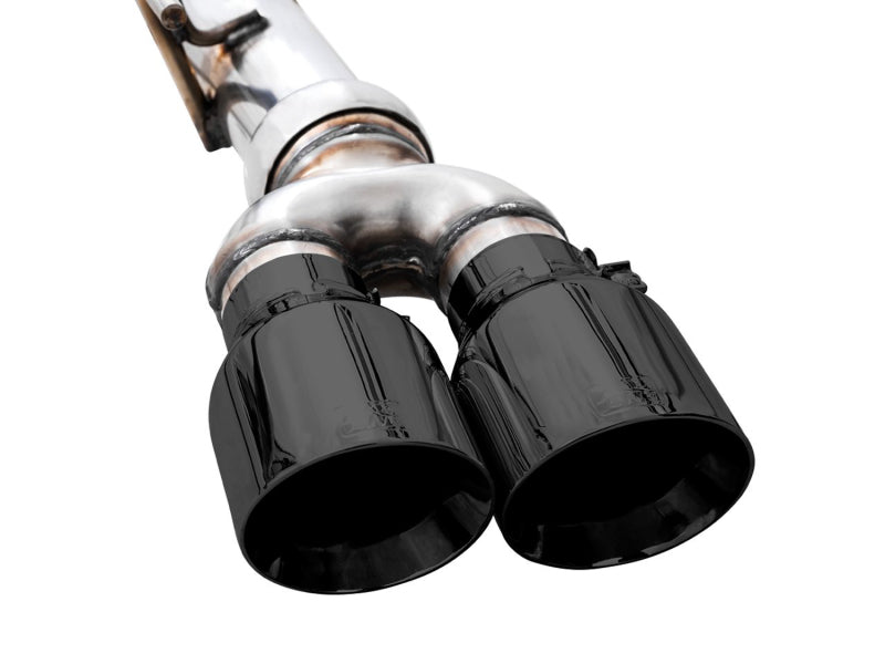 AWE Tuning 22-23 GMC Sierra 1500 AT4X 6.2L 0FG Catback Split Dual (Flat Bumper) - Diamond Black Tips AWE Tuning 22-23 GMC Sierra 1500 AT4X 6.2L 0FG Catback Split Dual (Flat Bumper) - Diamond Black Tips