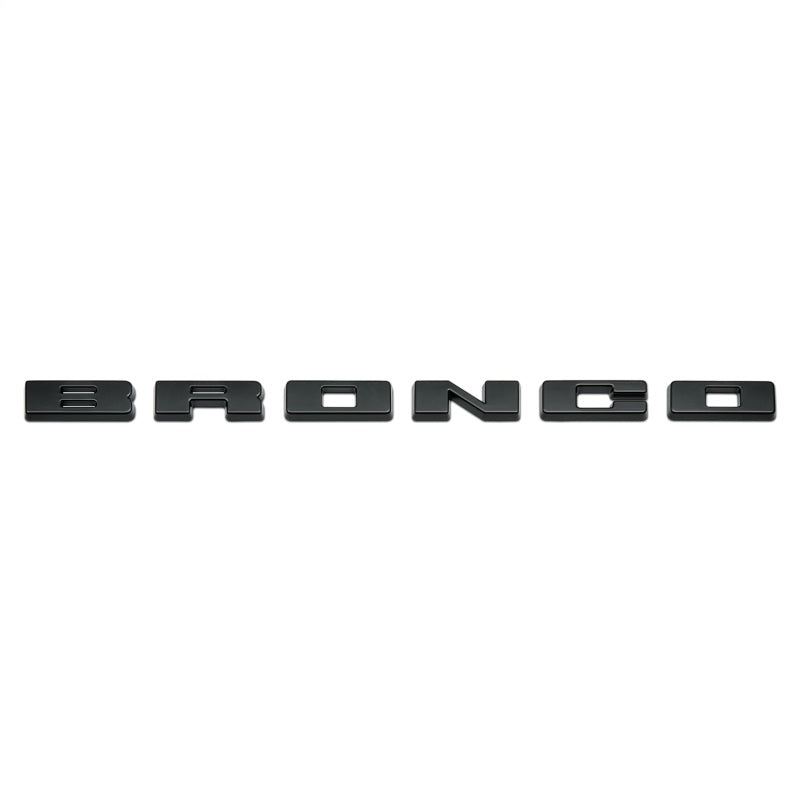 Ford Racing 2021+ Bronco Grille Lettering Overlay Kit - Black Ford Racing 2021+ Bronco Grille Lettering Overlay Kit - Black