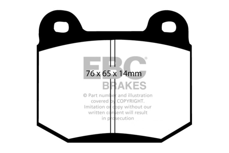 EBC 99-03 Mitsubishi Lancer Evolution 2.0 Turbo Bluestuff Rear Brake Pads EBC 99-03 Mitsubishi Lancer Evolution 2.0 Turbo Bluestuff Rear Brake Pads