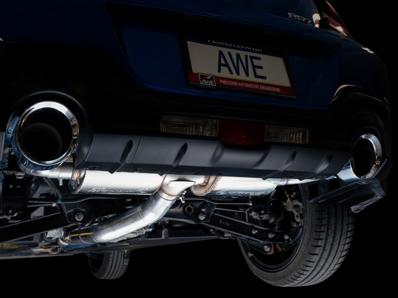 AWE Subaru BRZ/ Toyota GR86/ Toyota 86 Touring Edition Cat-Back Exhaust- Chrome Silver Tips AWE Subaru BRZ/ Toyota GR86/ Toyota 86 Touring Edition Cat-Back Exhaust- Chrome Silver Tips