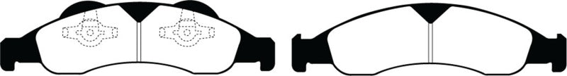 EBC 07-09 Ford Expedition 5.4 2WD Yellowstuff Front Brake Pads EBC 07-09 Ford Expedition 5.4 2WD Yellowstuff Front Brake Pads