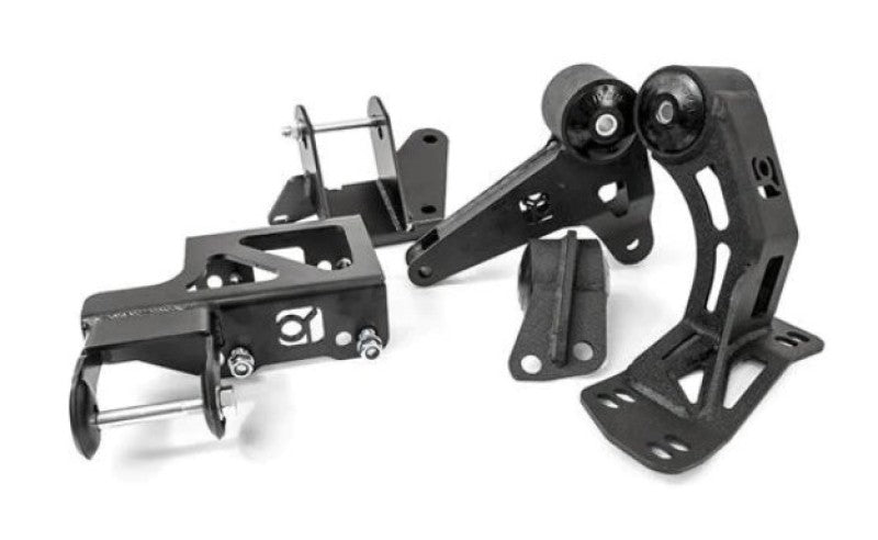 Innovative 94-01 Integra K-Series Black Steel Mounts 95A Bushings (Not K24 Trans) Innovative 94-01 Integra K-Series Black Steel Mounts 95A Bushings (Not K24 Trans)