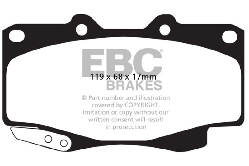 EBC 99-04 Toyota Tacoma 4WD 2.7 Ultimax2 Front Brake Pads EBC 99-04 Toyota Tacoma 4WD 2.7 Ultimax2 Front Brake Pads