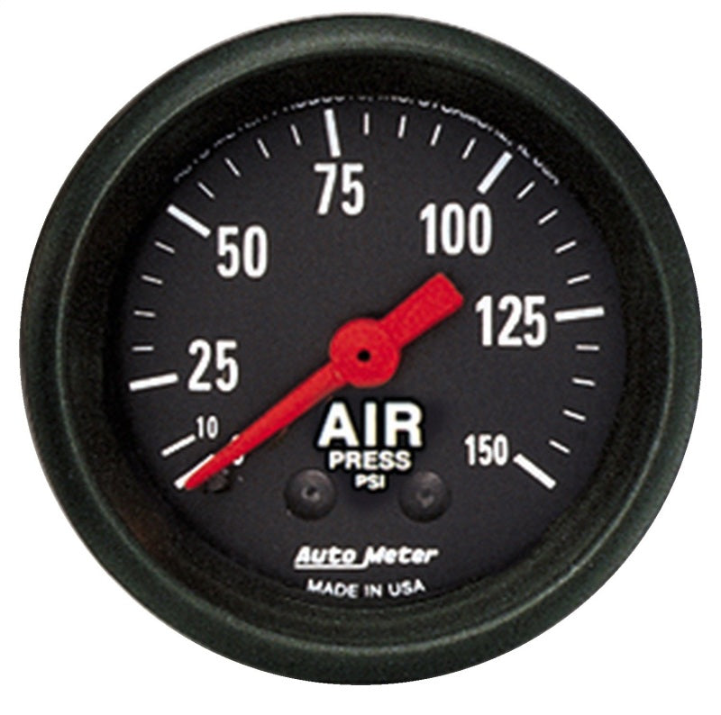 Autometer Z Series 52mm 0-150 PSI Mechanical Air Pressure Gauge Autometer Z Series 52mm 0-150 PSI Mechanical Air Pressure Gauge