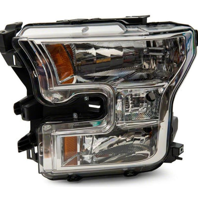 Raxiom 15-17 Ford F-150 Axial OEM Style Rep Headlights- Chrome Housing (Clear Lens)