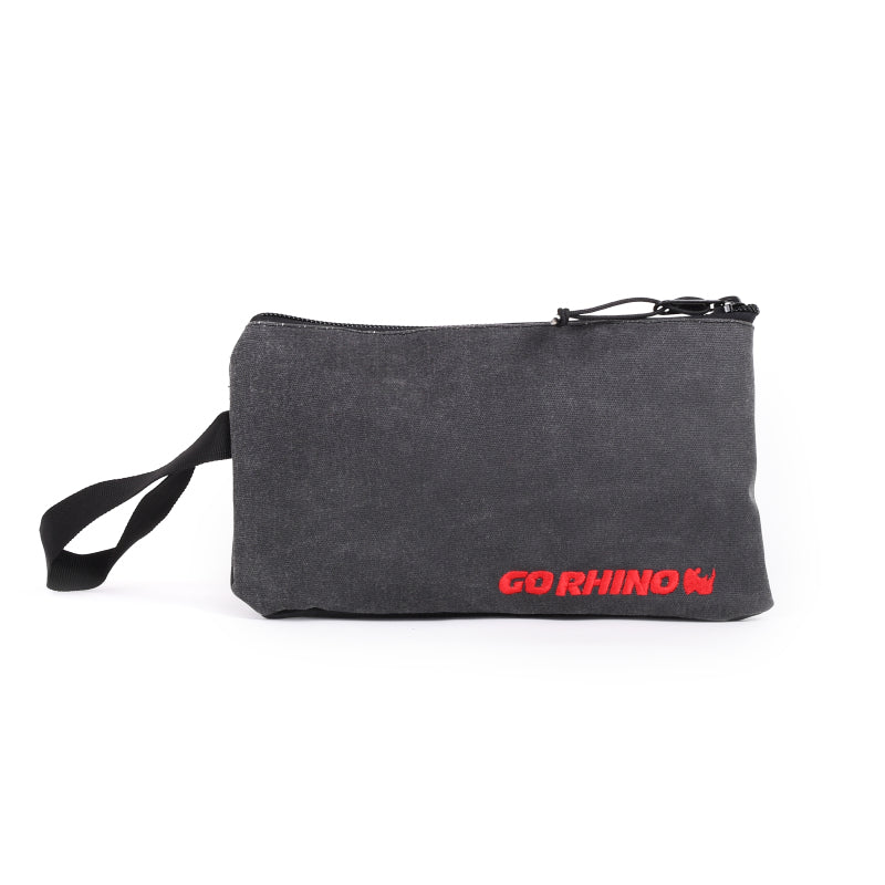 Go Rhino XVenture Gear Zipped Pouch - Large (12in. Wide Pocket / 6.5in. Hand Strap) Canvas - Black Go Rhino XVenture Gear Zipped Pouch - Large (12in. Wide Pocket / 6.5in. Hand Strap) Canvas - Black