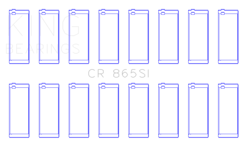 King Chevrolet SBC 307CI/350CI & GEN III/IV (OD+.002in) (.010in) Bi-Metal Rod Bearing Set King Chevrolet SBC 307CI/350CI & GEN III/IV (OD+.002in) (.010in) Bi-Metal Rod Bearing Set