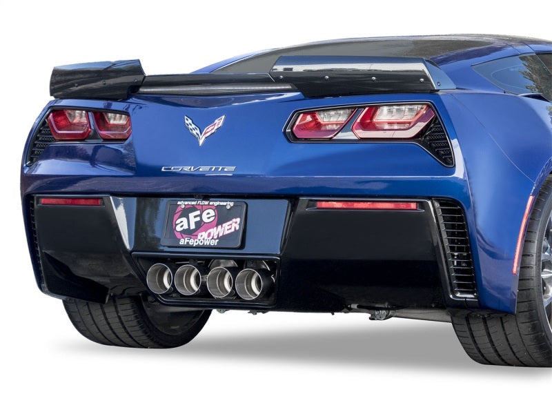 aFe MACHForce XP 3in-2 1/2in Axle Back 304SS Exhaust w/ Polished Tips 14-17 Chevy Corvette V8-6.2L aFe MACHForce XP 3in-2 1/2in Axle Back 304SS Exhaust w/ Polished Tips 14-17 Chevy Corvette V8-6.2L