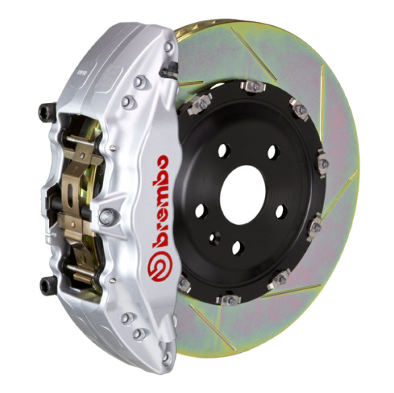 Brembo 08-17 A5/08-17 S5/09-16 A4/09-16 S4 Fr GT BBK 6Pist Cast 380x34 2pc Rotor Slot Type1-Silver Brembo 08-17 A5/08-17 S5/09-16 A4/09-16 S4 Fr GT BBK 6Pist Cast 380x34 2pc Rotor Slot Type1-Silver