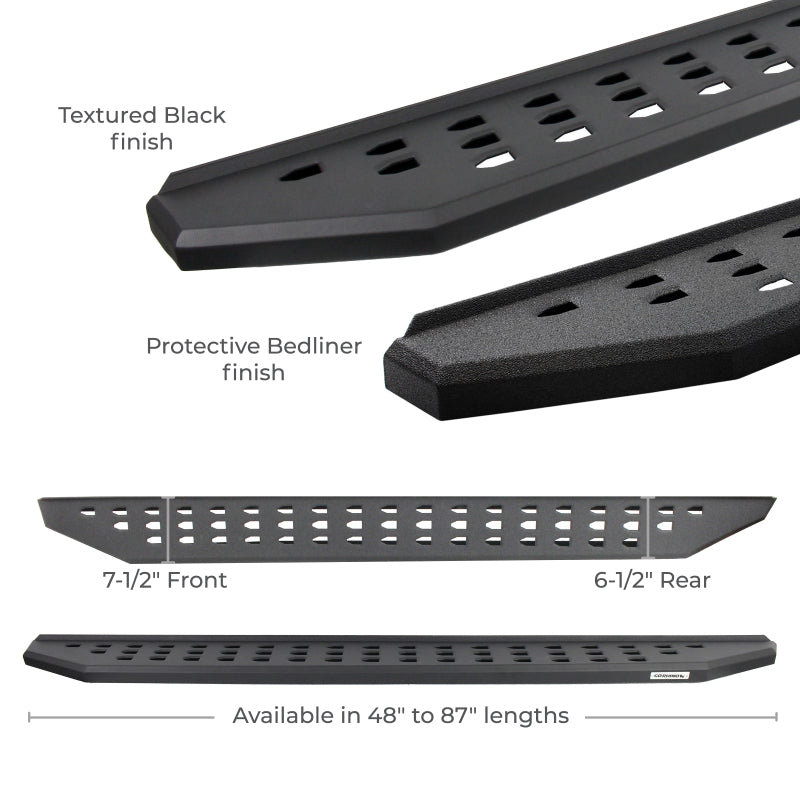 Go Rhino 2022 Toyota Tundra Crew Max 4dr RB20 Kit w/RB20 Running Board + Brkts - Tex. Blk Go Rhino 2022 Toyota Tundra Crew Max 4dr RB20 Kit w/RB20 Running Board + Brkts - Tex. Blk