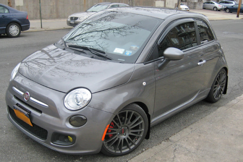 Rally Armor 12-18 Fiat 500 Red Mud Flap w/White Logo Rally Armor 12-18 Fiat 500 Red Mud Flap w/White Logo