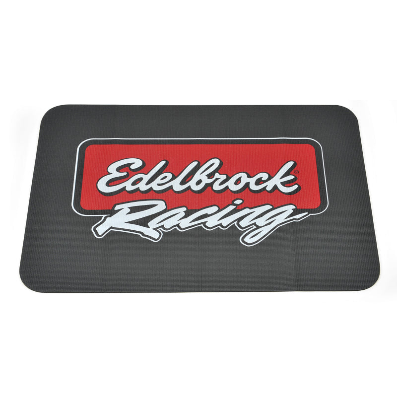 Edelbrock Racing Fender Cover - PVC Foam Mat - 2 Color Printed Edelbrock Racing Logo Edelbrock Racing Fender Cover - PVC Foam Mat - 2 Color Printed Edelbrock Racing Logo