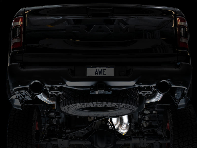 AWE Tuning 2021 RAM 1500 TRX 0FG Cat-Back Exhaust - Diamond Black Tips AWE Tuning 2021 RAM 1500 TRX 0FG Cat-Back Exhaust - Diamond Black Tips