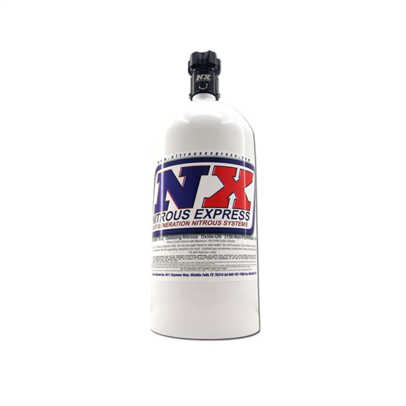 Nitrous Express 5lb Bottle w/Lightning 500 Valve (5.25 Dia x 17.64 Tall) Nitrous Express 5lb Bottle w/Lightning 500 Valve (5.25 Dia x 17.64 Tall)