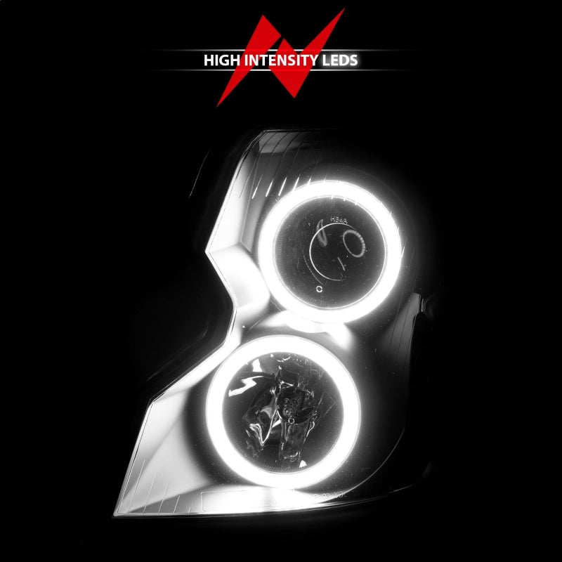 ANZO 2003-2007 Cadillac Cts Projector Headlights w/ Halo Black (CCFL) ANZO 2003-2007 Cadillac Cts Projector Headlights w/ Halo Black (CCFL)
