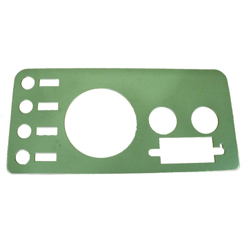 Rugged Ridge 76-86 Jeep CJ Stainless Steel Gauge Cover Rugged Ridge 76-86 Jeep CJ Stainless Steel Gauge Cover