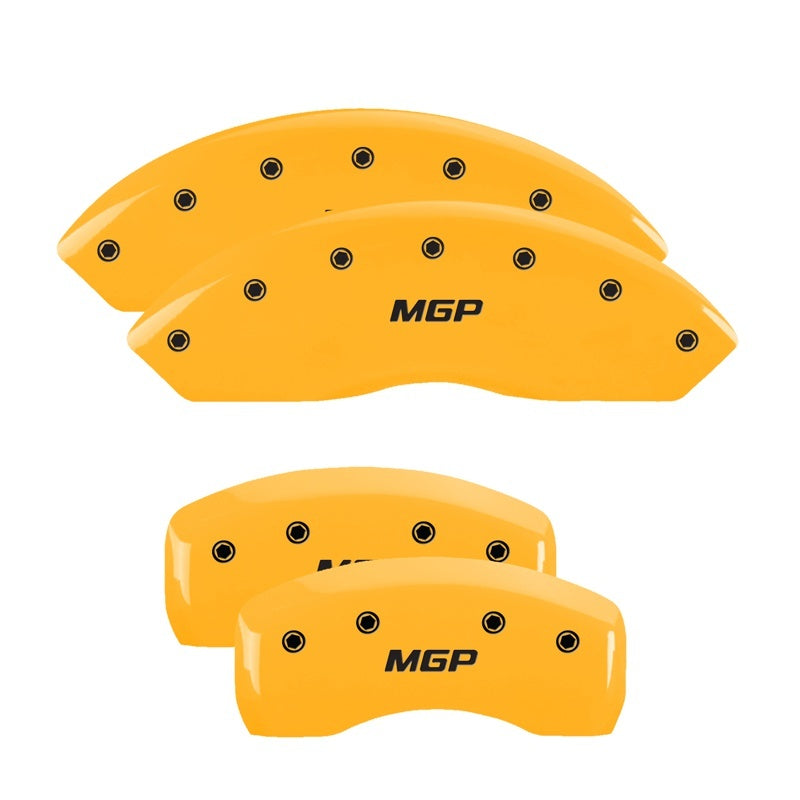 MGP 4 Caliper Covers Engraved Fr Escalade Rear EXT Yellow Finish Blk Char 2003 Cadillac Escalade ESV MGP 4 Caliper Covers Engraved Fr Escalade Rear EXT Yellow Finish Blk Char 2003 Cadillac Escalade ESV