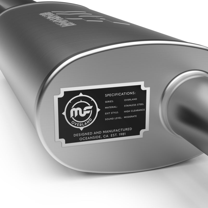 MagnaFlow 20-23 Jeep Gladiator JT 3.6L Overland Series Cat-Back Exhaust MagnaFlow 20-23 Jeep Gladiator JT 3.6L Overland Series Cat-Back Exhaust