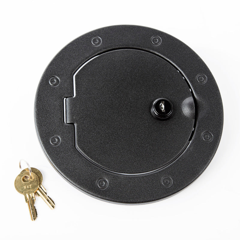 Rugged Ridge 07-18 Jeep Wrangler JK Textured Black Locking Gas Cap Door Rugged Ridge 07-18 Jeep Wrangler JK Textured Black Locking Gas Cap Door