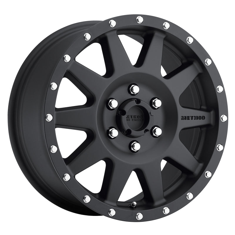 Method MR301 The Standard 17x7.5 +50mm Offset 6x130 84.1mm CB Matte Black Wheel Method MR301 The Standard 17x7.5 +50mm Offset 6x130 84.1mm CB Matte Black Wheel
