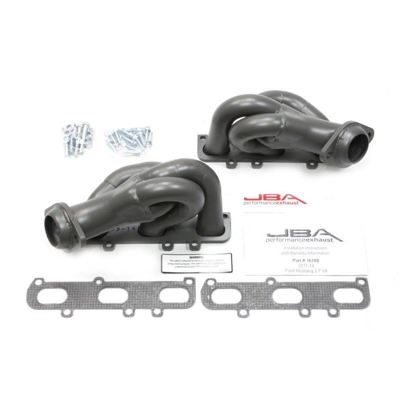 JBA 11-17 Ford Mustang 3.7L V6 1-5/8in Primary Ti Ctd Cat4Ward Header JBA 11-17 Ford Mustang 3.7L V6 1-5/8in Primary Ti Ctd Cat4Ward Header