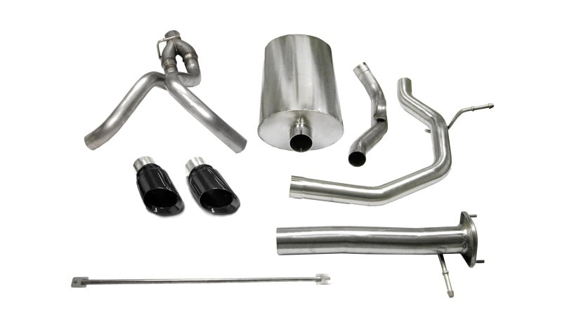 Corsa 2005-2006 Chevrolet SSR 5.3L V8 3in Cat-Back Dual Rear w Single 4in Black Pro-Series Tips Corsa 2005-2006 Chevrolet SSR 5.3L V8 3in Cat-Back Dual Rear w Single 4in Black Pro-Series Tips