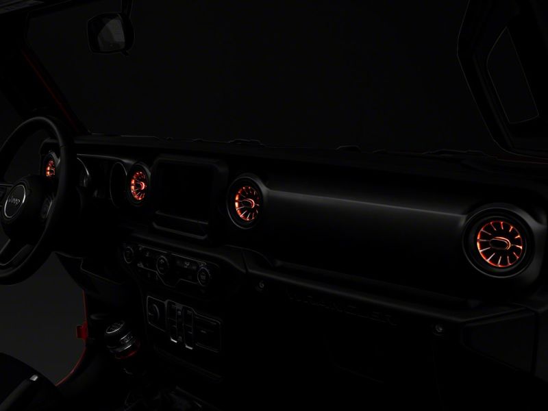 Raxiom 18-23 Jeep Wrangler JL LED Ambient Vent Lighting Kit Raxiom 18-23 Jeep Wrangler JL LED Ambient Vent Lighting Kit