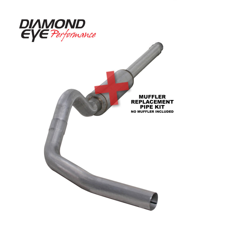 Diamond Eye KIT 4in CB MFLR RPLCMENT PIPE SGL AL: 94-97 FORD 7.3L F250/F350 PWRSTROKE Diamond Eye KIT 4in CB MFLR RPLCMENT PIPE SGL AL: 94-97 FORD 7.3L F250/F350 PWRSTROKE