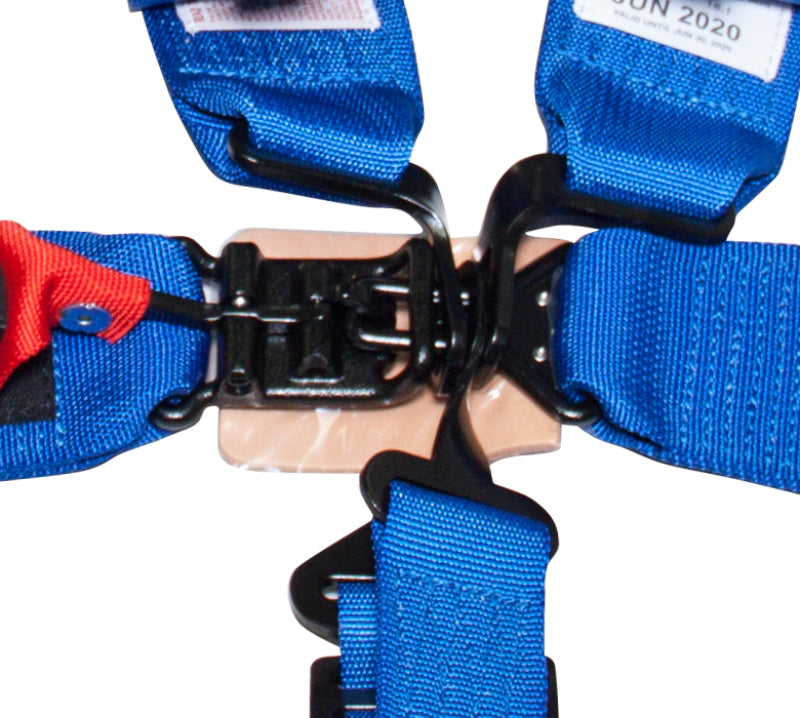 NRG SFI 16.1 5PT 3in. Padded Seat Belt Harness / Latch Link - Blue NRG SFI 16.1 5PT 3in. Padded Seat Belt Harness / Latch Link - Blue