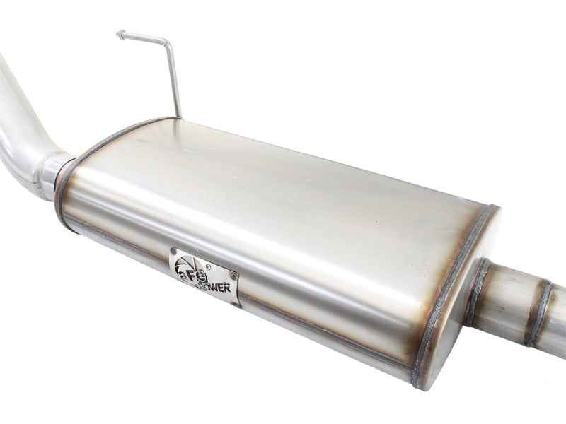 aFe MACHForce XP Exhaust 3in-3.5in SS Single Side Exit CB w/ Black Tips 15 Ford F150 V8 5.0L CC/SB aFe MACHForce XP Exhaust 3in-3.5in SS Single Side Exit CB w/ Black Tips 15 Ford F150 V8 5.0L CC/SB