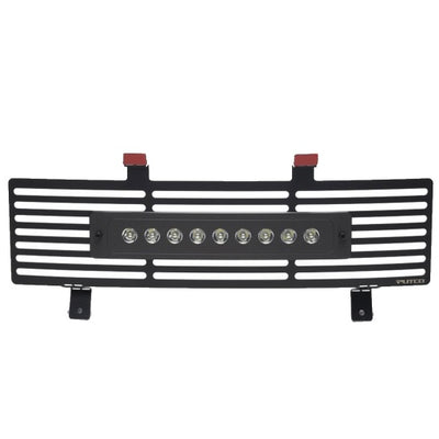 Putco 11-16 Ford SuperDuty - SS Black Bar Design w/ 10in Luminix Light Bar Bumper Grille Inserts