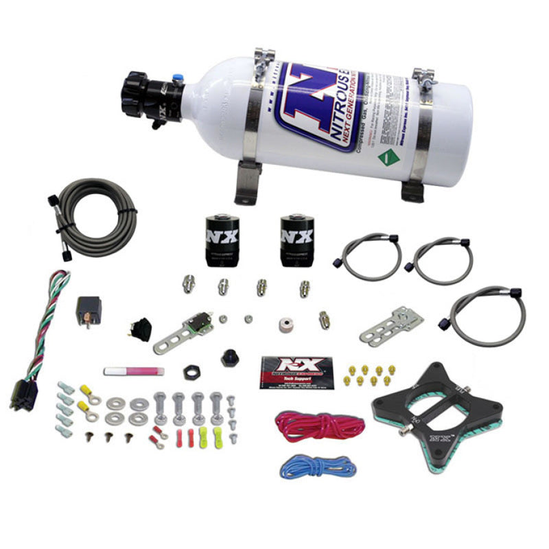 Nitrous Express 96-04 Ford Mustang 4.6L 2 Valve Nitrous Plate Kit w/5lb Bottle Nitrous Express 96-04 Ford Mustang 4.6L 2 Valve Nitrous Plate Kit w/5lb Bottle