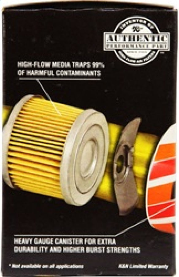 K&N Universal Performance Gold Oil Filter K&N Universal Performance Gold Oil Filter