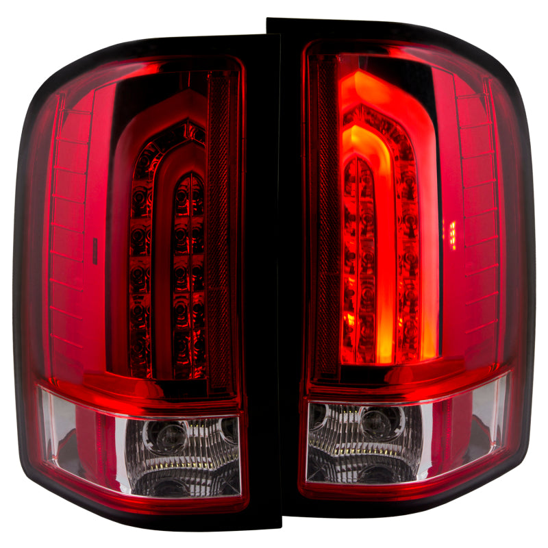 ANZO 2007-2013 Chevrolet Silverado 1500 LED Taillights Red/Clear G2 ANZO 2007-2013 Chevrolet Silverado 1500 LED Taillights Red/Clear G2