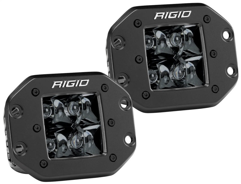 Rigid Industries D2 - Midnight Edition Flush Mount Spot Lights Rigid Industries D2 - Midnight Edition Flush Mount Spot Lights